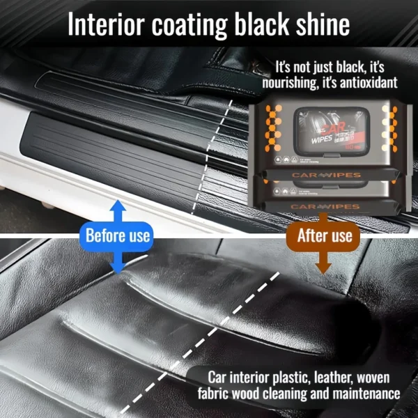 Car Interior Cleaning Wet Wipes